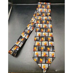 Classic Pooh Winnie The Pooh 100% Silk Tie Honey Bee Cute